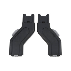 Black Plastic UPPAbaby Upper Adapter Pair for VISTA V2 V3 Car Seat Adapter - Front View | Bambi Baby