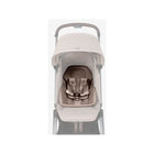 Sandy Taupe Joolz Newborn Insert with 5-Point Harness in Stroller - Overhead View | Bambi Baby