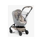 Grey Joolz Aer2 Nest to Seat Raincover on Stroller - 3/4 Front View | Bambi Baby