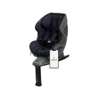 Midnight Blue babyark Smart Convertible Seat on Charcoal Grey Base with App - Three Quarter View | Bambi Baby