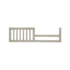 Warm Grey Solid Pine Toddler Rail Crib Conversion Kit - Angled View | Bambi Baby