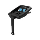 Black CYBEX Aton G2 Load Leg Base with Blue Latch Indicators - Angled Top View | Bambi Baby