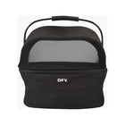 Black DFY Pet Basket with Carry Handle and Mesh Ventilation Panel - Rear View | Bambi Baby