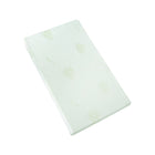 White Aloe Vera Foam Crib Mattress - 3/4 Top View Showing Full Cover Pattern | Bambi Baby