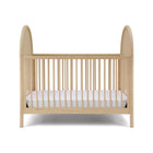 Natural Wood Delta Children Vivi 4-In-1 Convertible Crib - Spindle Detail Front View | Bambi Baby