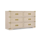 Bellini Paris 6 Drawer Dresser - Whitewashed Ash