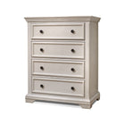 Brushed Ivory Sorelle Portofino 4 Drawer Dresser - Side Angle View | Bambi Baby