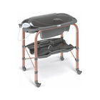 Rose Gold CAM Cambio Baby Bathing Station with Gray Tub - Bath Only Mode 3/4 Front Angle | Bambi Baby