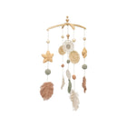 Beige Crochet & Rattan Willow Leaf Nursery Ceiling Mobile - Full View | Bambi Baby