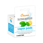 White Crane Baby Vapor Pads Box - Side and Front Angle View | Bambi Baby