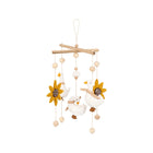 Beige Felt Goose & Sunflower Nursery Ceiling Mobile - Hanging Detail | Bambi Baby
