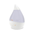 White Crane 4-in-1 Top Fill Drop Cool Mist Humidifier with Night Light Glow - Front View | Bambi Baby