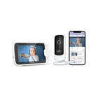 Hubble Connected Nursery Pal Link Premium Parent Unit, Camera, and App Three-Piece View | Bambi Baby