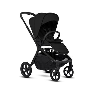 Onyx Black Silver Cross Breez Compact Modular Stroller - 3/4 Side View | Bambi Baby