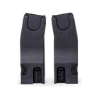 Black Silver Cross Breez Car Seat Adapters - Side Angle, Left & Right Pair | Bambi Baby