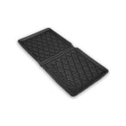 Black WonderFold All-Weather Floor Mat - Folded Angled View Showing Hinge | Bambi Baby
