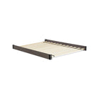Rustic Grey Wood Full Size Bed Rails with Slats - Overhead Angled View | Bambi Baby