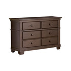 Mocacchino Wood Pali Torino 6-Drawer Nursery Dresser - 3/4 Side View | Bambi Baby