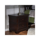 Mocacchino Wood Pali Nightstand - Styled Room View, 2-Drawer Nursery Nightstand | Bambi Baby