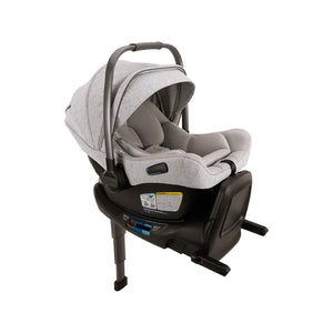 Sterling Nuna PIPA Aire RX Infant Car Seat Installed on RELX Base - 3/4 Angle View | Bambi Baby