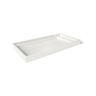White Wood Adjustable Changing Tray - Top-Down Perspective View | Bambi Baby