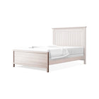 White Wood Silva Universal Low-Profile Footboard - Full Bed Angle View | Bambi Baby