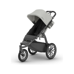 Light Grey UPPAbaby Ridge V2 Jogging Stroller (Savannah) - Side Profile View | Bambi Baby