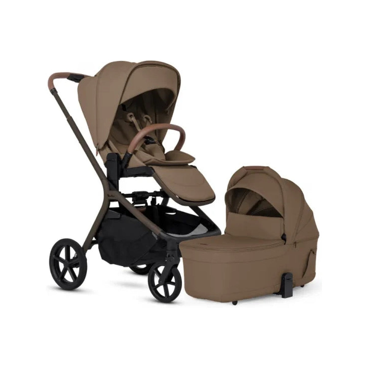 Silver Cross Breez Compact Stroller + Folding Bassinet Bundle