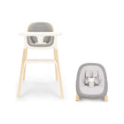 Heritage Grey Nuna BRYN Highchair + Newborn Rocker Bundle - Bundle View | Bambi Baby