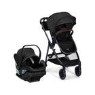 Raven Black Britax Phases Travel System Stroller and Arbor Infant Car Seat - Front Angle | Bambi Baby