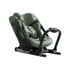 Nordic Bloom Green Axkid One 3 Convertible Car Seat - Three-Quarter View with ISOFIX Base | Bambi Baby