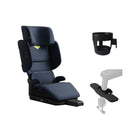 Blue Axkid UP High-Back Booster Car Seat with Cup Holder and Load Leg - Angled View | Bambi Baby