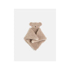 Oatmeal Sherpa Teddy Bear Lovey Security Blanket - Flat Lay | Bambi Baby
