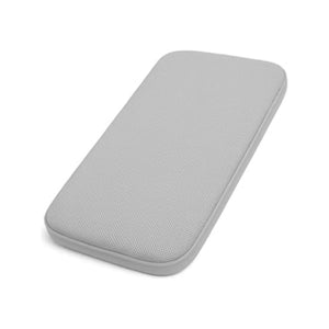Gray Fabric Bassinet Replacement Mattress - Top View | Bambi Baby