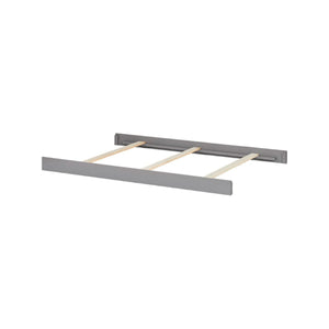 Dove Gray Oxford Baby Harper Crib Conversion Kit Rails with Wood Slats - Angled View | Bambi Baby