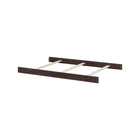 Espresso Oxford Baby Harper Crib to Full-Size Bed Conversion Rails with Wood Slats - Overhead Angle View | Bambi Baby
