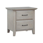 Stone Wash Wood Chandler 2 Drawer Nursery Nightstand - Front View | Bambi Baby