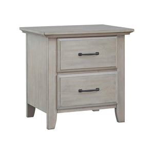 Mesita de noche Soho Baby Chandler de dos cajones en gris grafito