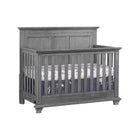 Graphite Gray Oxford Baby Kenilworth 4-in-1 Convertible Crib - Three-Quarter View | Bambi Baby
