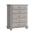 Stone Wash Oxford Baby Kenilworth 5 Drawer Chest - 3/4 Angle View | Bambi Baby
