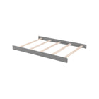 Dove Gray Oxford Baby Full Bed Conversion Kit - Angled View | Bambi Baby