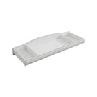 Vintage White Wood Oxford Baby London Lane Changing Topper - Top-Down Angle View | Bambi Baby