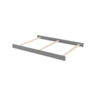 Dove Gray Wood Full Bed Conversion Kit - Angled View | Bambi Baby