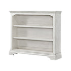 Brushed White Wood Westwood Olivia Bookcase Hutch - Three Quarter Angle View | Bambi Baby