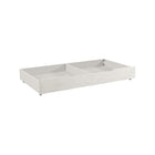 Brushed White Wood Youth Trundle Drawer - Angled Interior Overview | Bambi Baby