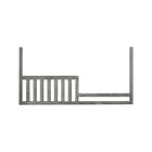 Brushed Pewter Westwood Foundry Toddler Rail - Front View | Bambi Baby