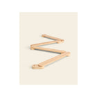 Piccalio Acrobat Pine Balance Beam - S-Curve Modular Layout, Angled Studio View | Bambi Baby