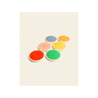 Piccalio Birch Wooden Stepping Stones 6-piece scattered angled product shot - multicolor | Bambi Baby