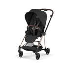 Sepia Black CYBEX MIOS Stroller Rose Gold Frame - Three-Quarter Front View | Bambi Baby