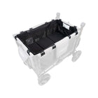 Black WonderFold Bassinet Basket - 3/4 Overhead View Installed in W4 Wagon | Bambi Baby